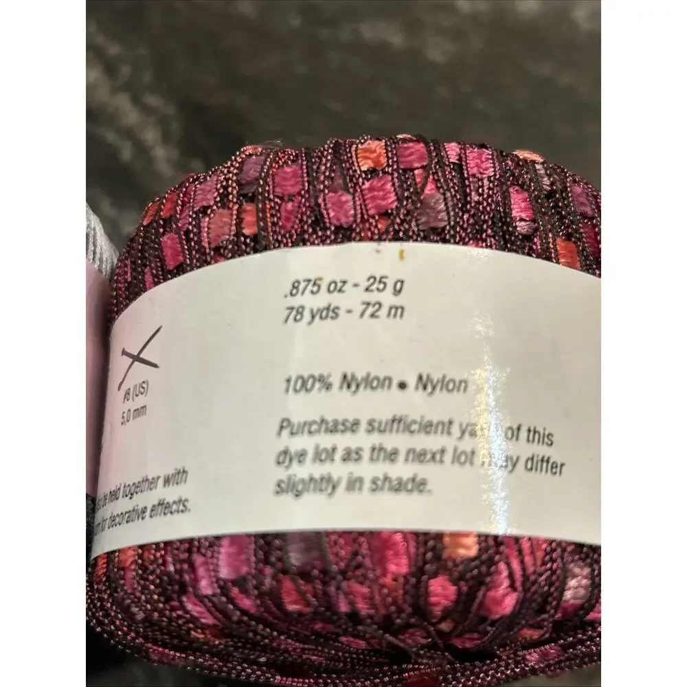Lot of 2 - Filatura Lanarota & BERROCO Luxury Ladder Trellis Yarn Silvery Pink